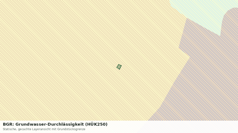 Statische Kartenansicht: BGR: Grundwasser-Durchlässigkeit (HÜK250)