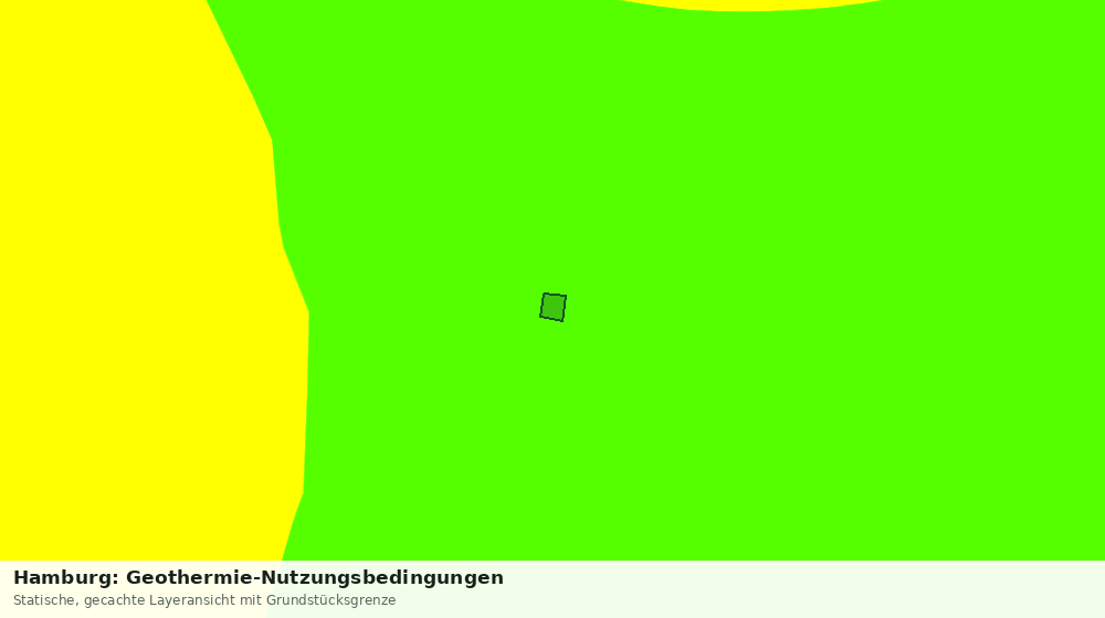 Statische Kartenansicht: Hamburg: Geothermie-Nutzungsbedingungen