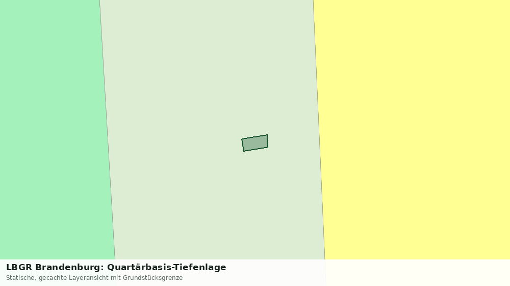 Statische Kartenansicht: LBGR Brandenburg: Quartärbasis-Tiefenlage