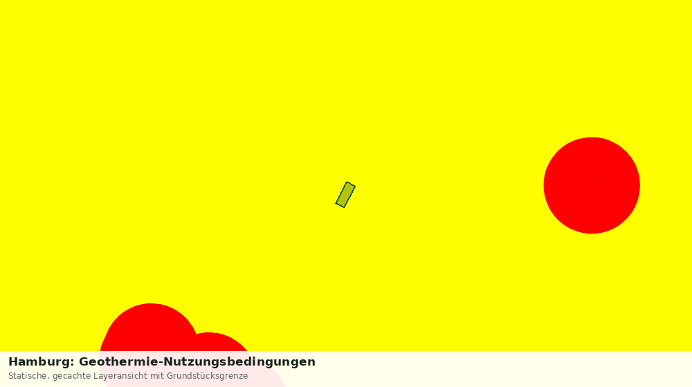 Statische Kartenansicht: Hamburg: Geothermie-Nutzungsbedingungen