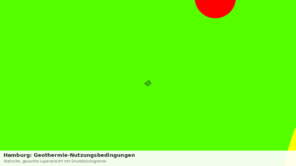 Statische Kartenansicht: Hamburg: Geothermie-Nutzungsbedingungen