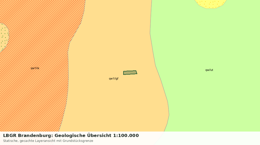 Statische Kartenansicht: LBGR Brandenburg: Geologische Übersicht 1:100.000