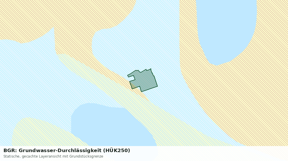 Statische Kartenansicht: BGR: Grundwasser-Durchlässigkeit (HÜK250)