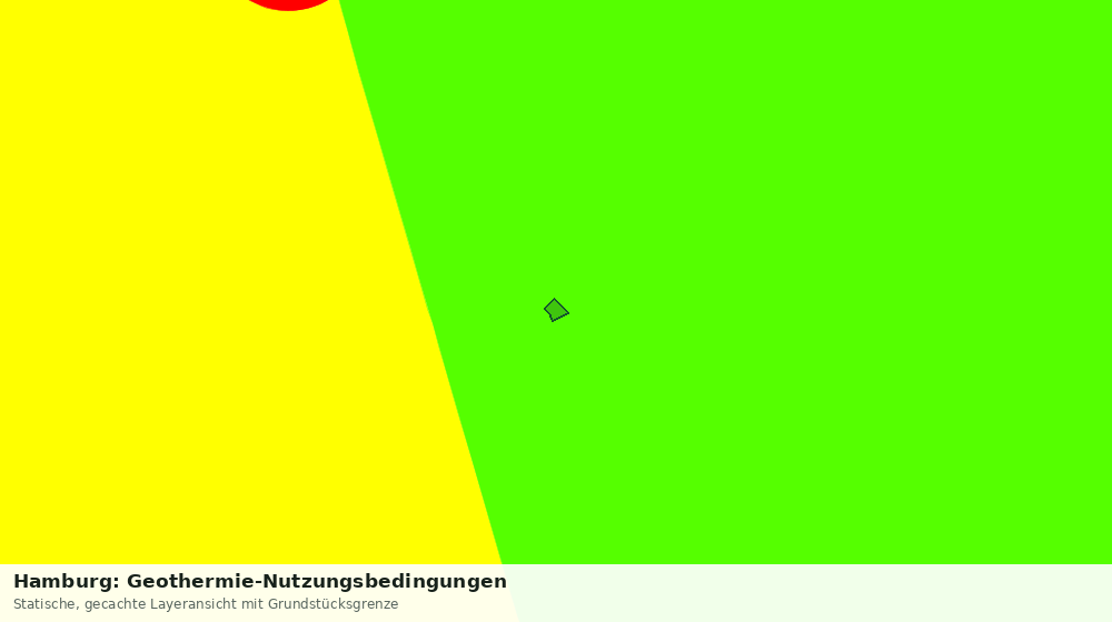 Statische Kartenansicht: Hamburg: Geothermie-Nutzungsbedingungen
