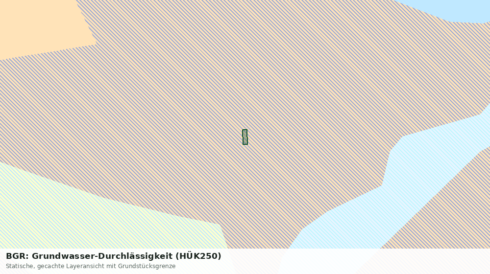 Statische Kartenansicht: BGR: Grundwasser-Durchlässigkeit (HÜK250)