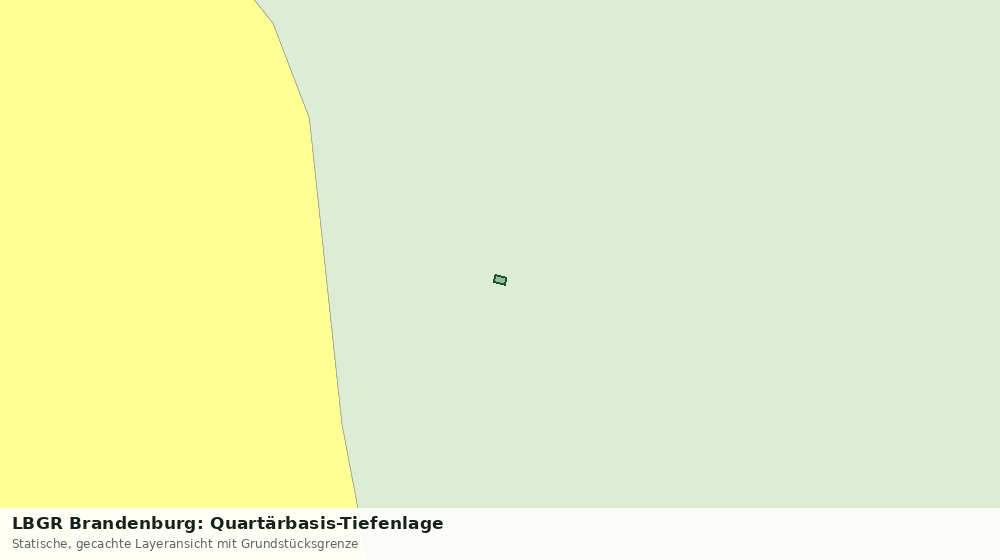 Statische Kartenansicht: LBGR Brandenburg: Quartärbasis-Tiefenlage