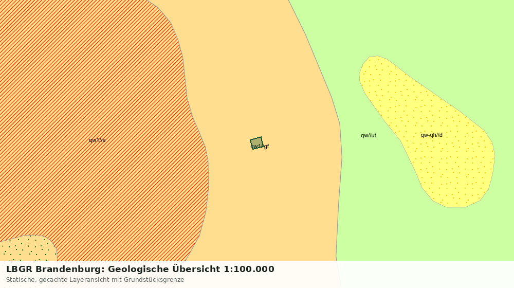 Statische Kartenansicht: LBGR Brandenburg: Geologische Übersicht 1:100.000