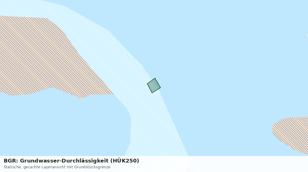 Statische Kartenansicht: BGR: Grundwasser-Durchlässigkeit (HÜK250)