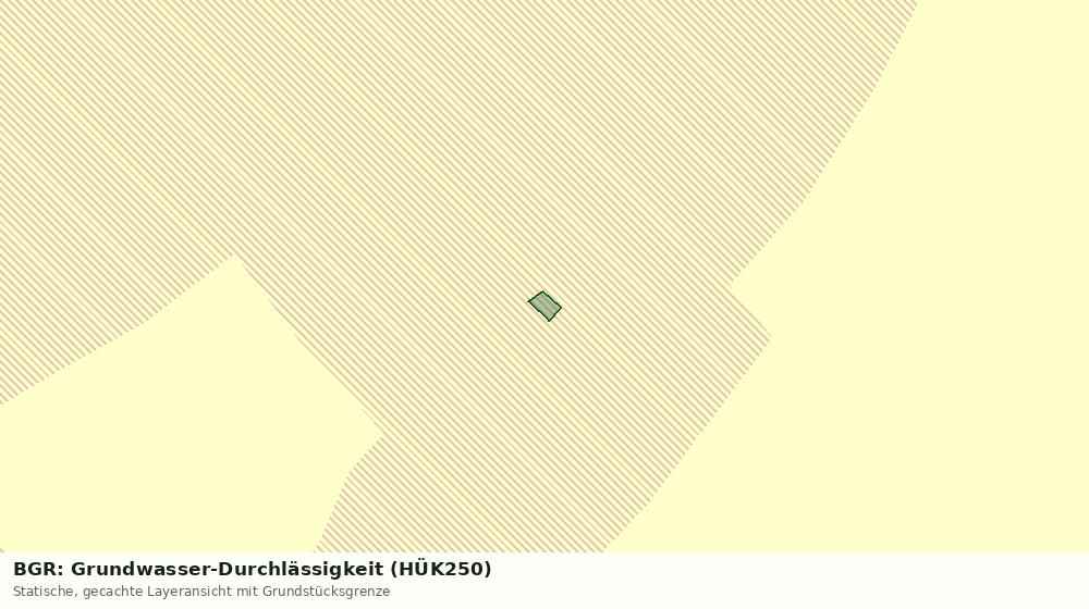 Statische Kartenansicht: BGR: Grundwasser-Durchlässigkeit (HÜK250)