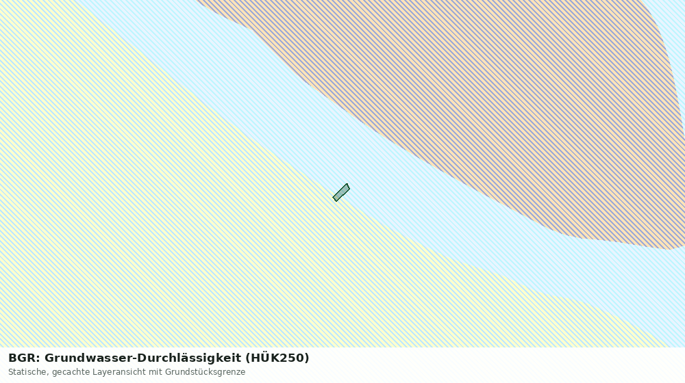 Statische Kartenansicht: BGR: Grundwasser-Durchlässigkeit (HÜK250)