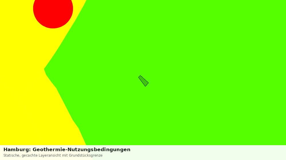 Statische Kartenansicht: Hamburg: Geothermie-Nutzungsbedingungen
