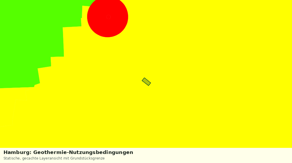 Statische Kartenansicht: Hamburg: Geothermie-Nutzungsbedingungen