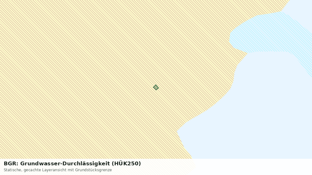 Statische Kartenansicht: BGR: Grundwasser-Durchlässigkeit (HÜK250)