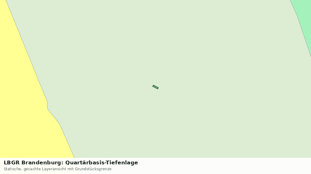 Statische Kartenansicht: LBGR Brandenburg: Quartärbasis-Tiefenlage