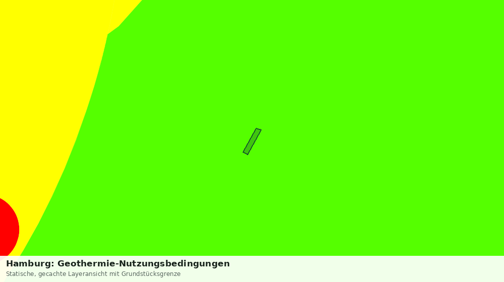 Statische Kartenansicht: Hamburg: Geothermie-Nutzungsbedingungen