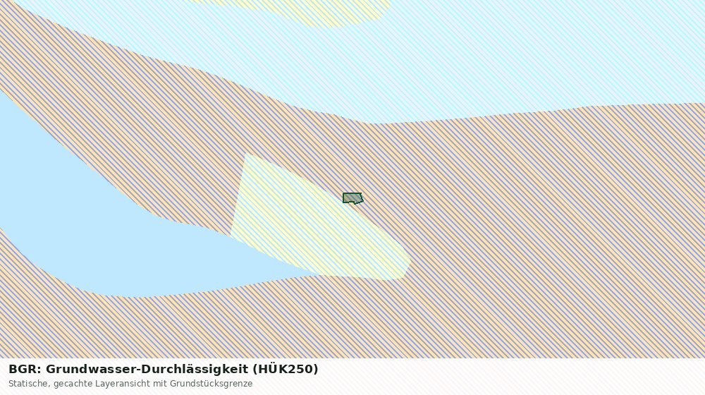 Statische Kartenansicht: BGR: Grundwasser-Durchlässigkeit (HÜK250)