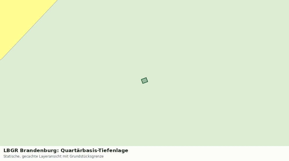 Statische Kartenansicht: LBGR Brandenburg: Quartärbasis-Tiefenlage