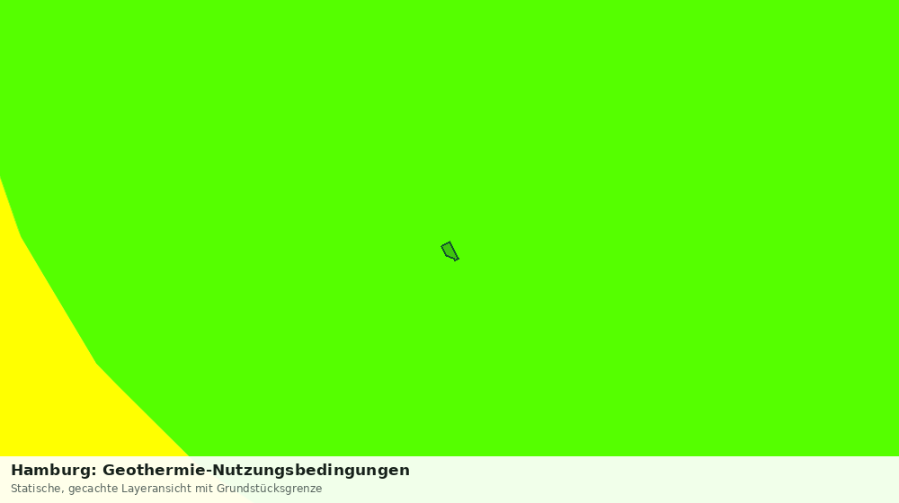Statische Kartenansicht: Hamburg: Geothermie-Nutzungsbedingungen