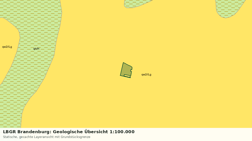 Statische Kartenansicht: LBGR Brandenburg: Geologische Übersicht 1:100.000