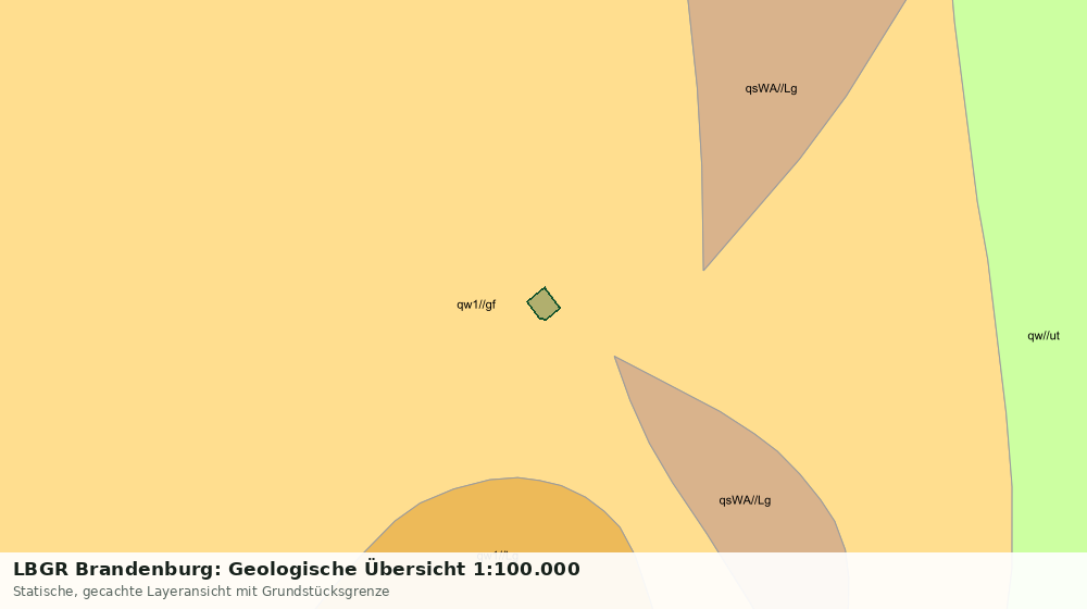 Statische Kartenansicht: LBGR Brandenburg: Geologische Übersicht 1:100.000