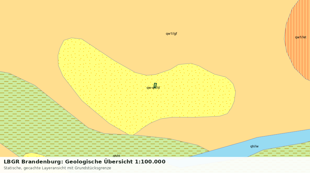 Statische Kartenansicht: LBGR Brandenburg: Geologische Übersicht 1:100.000