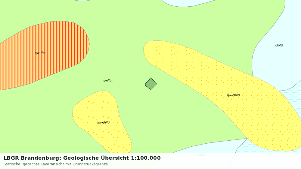 Statische Kartenansicht: LBGR Brandenburg: Geologische Übersicht 1:100.000