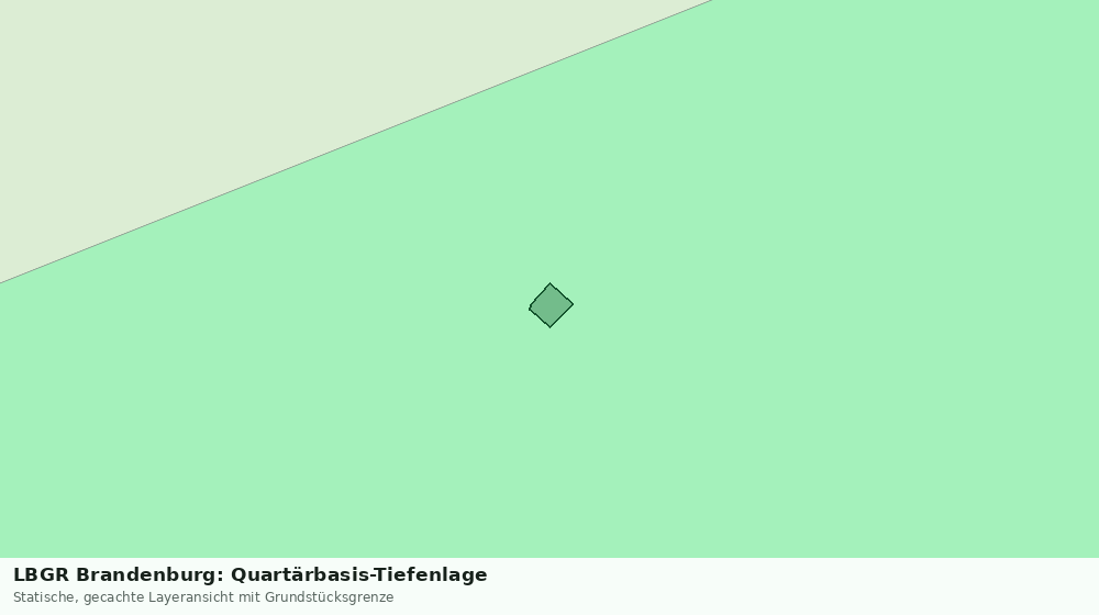 Statische Kartenansicht: LBGR Brandenburg: Quartärbasis-Tiefenlage