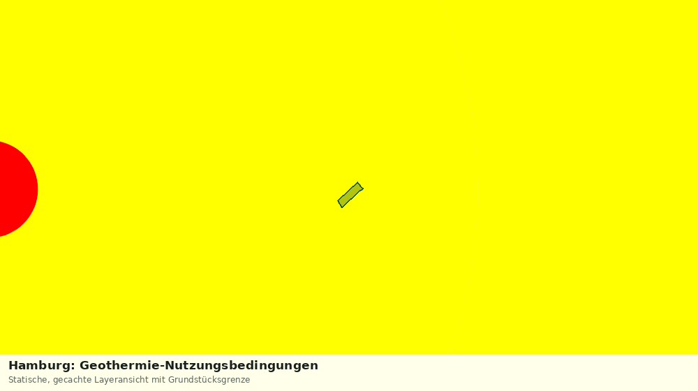 Statische Kartenansicht: Hamburg: Geothermie-Nutzungsbedingungen