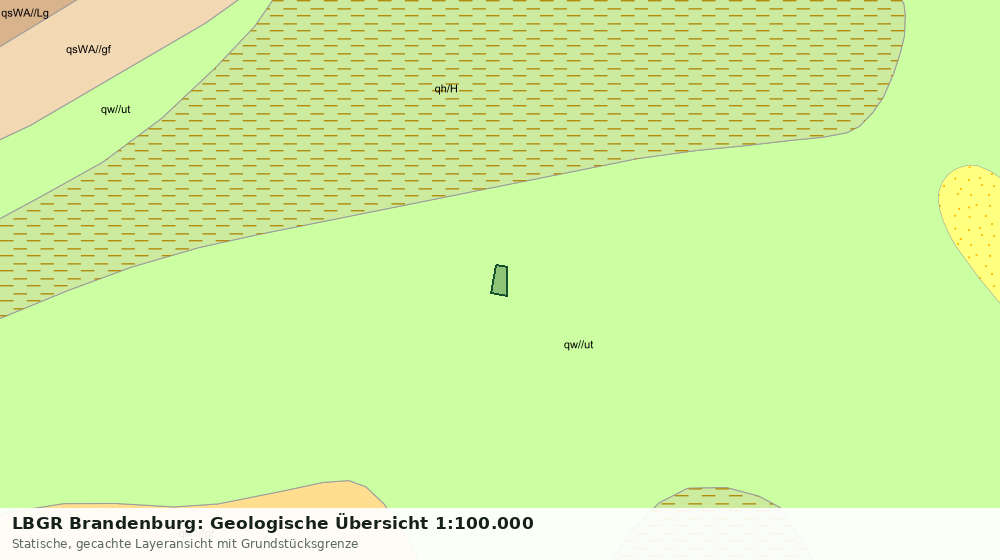 Statische Kartenansicht: LBGR Brandenburg: Geologische Übersicht 1:100.000