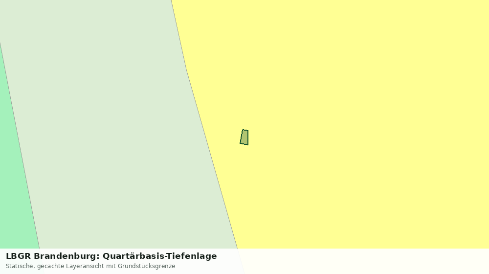 Statische Kartenansicht: LBGR Brandenburg: Quartärbasis-Tiefenlage