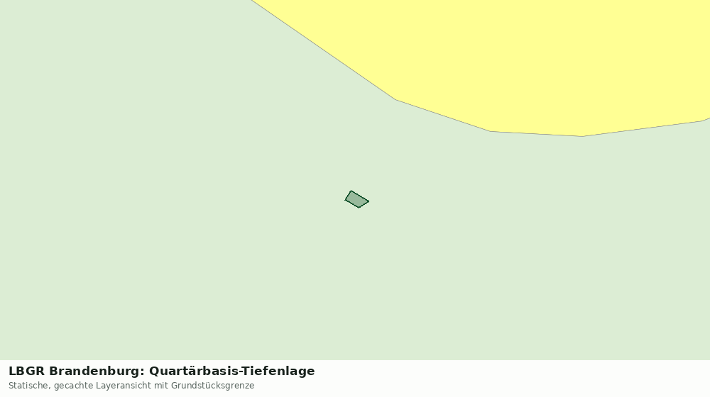 Statische Kartenansicht: LBGR Brandenburg: Quartärbasis-Tiefenlage