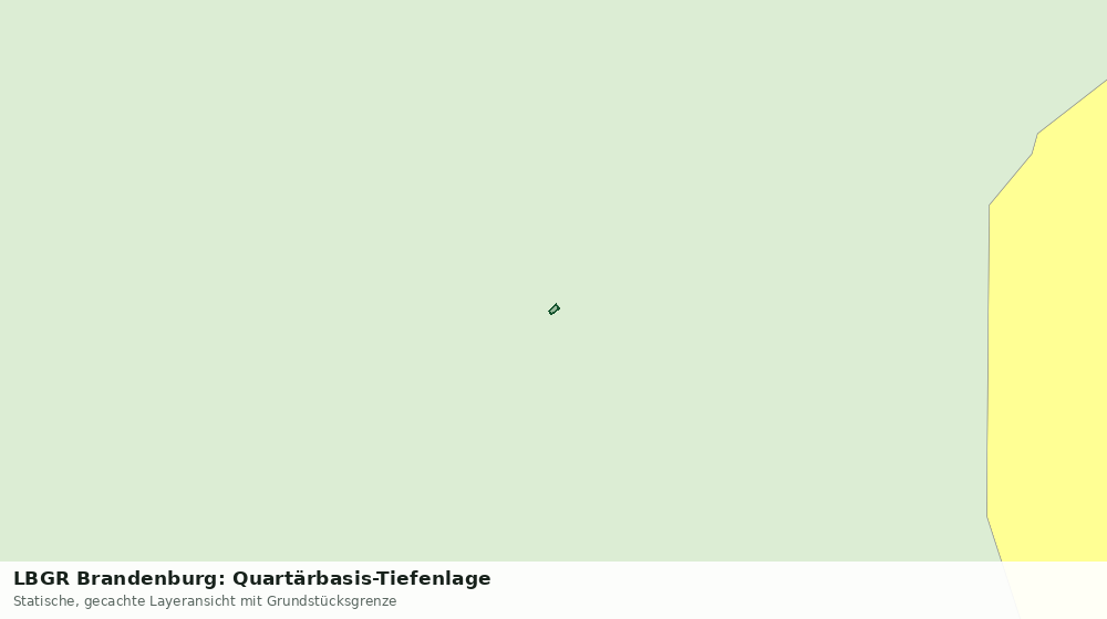 Statische Kartenansicht: LBGR Brandenburg: Quartärbasis-Tiefenlage