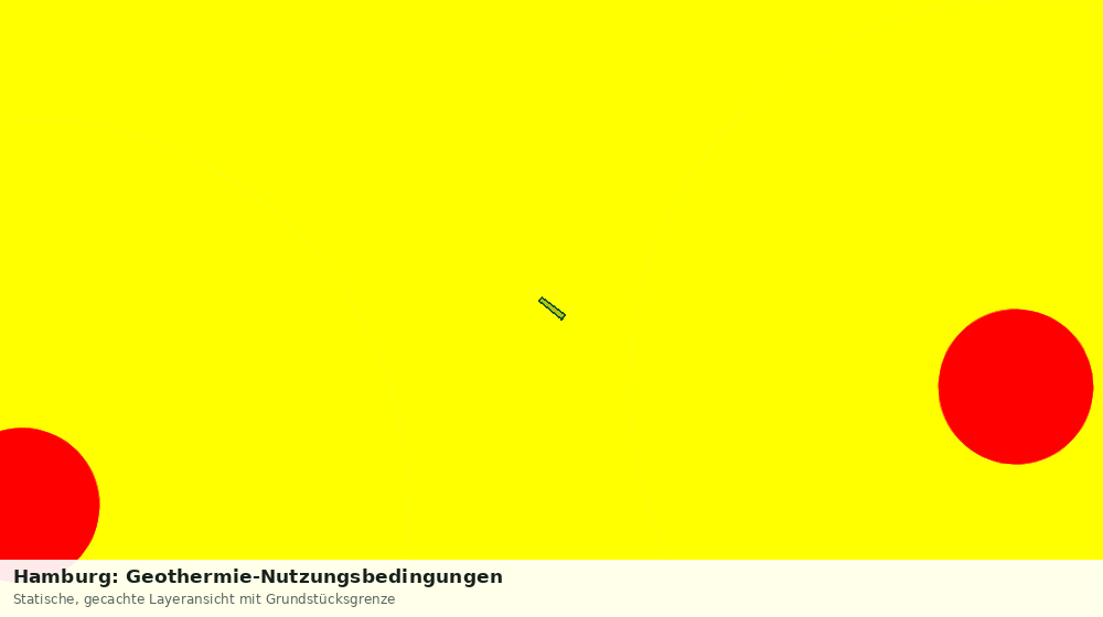 Statische Kartenansicht: Hamburg: Geothermie-Nutzungsbedingungen