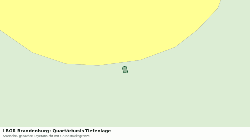 Statische Kartenansicht: LBGR Brandenburg: Quartärbasis-Tiefenlage