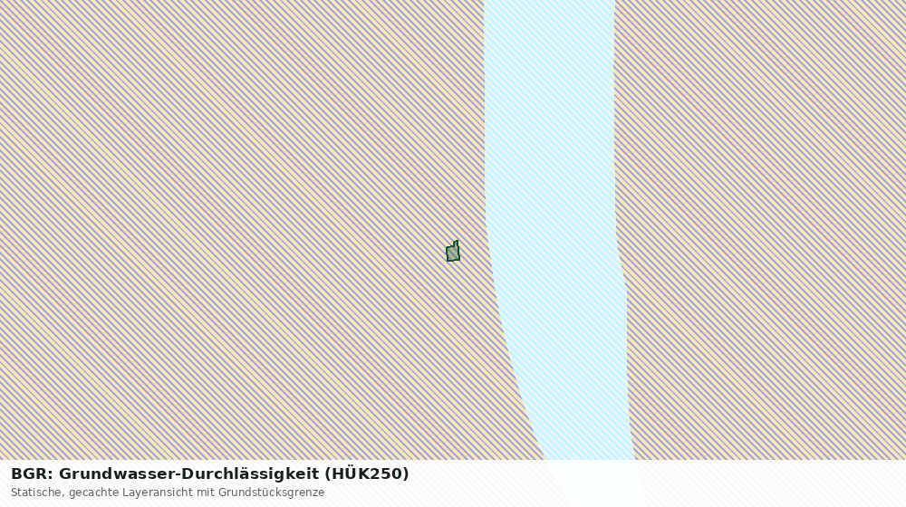 Statische Kartenansicht: BGR: Grundwasser-Durchlässigkeit (HÜK250)