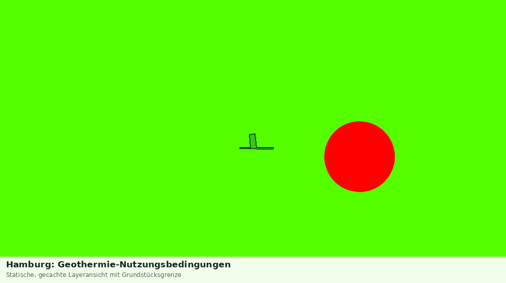 Statische Kartenansicht: Hamburg: Geothermie-Nutzungsbedingungen