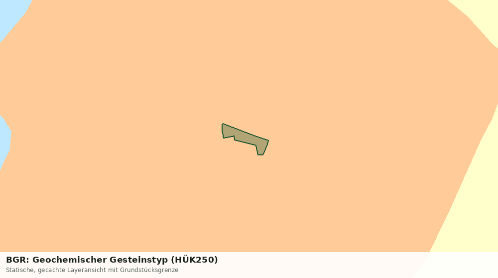 Statische Kartenansicht: BGR: Geochemischer Gesteinstyp (HÜK250)