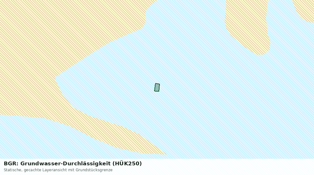 Statische Kartenansicht: BGR: Grundwasser-Durchlässigkeit (HÜK250)