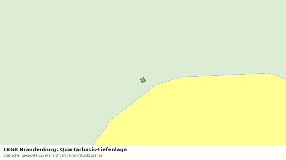 Statische Kartenansicht: LBGR Brandenburg: Quartärbasis-Tiefenlage