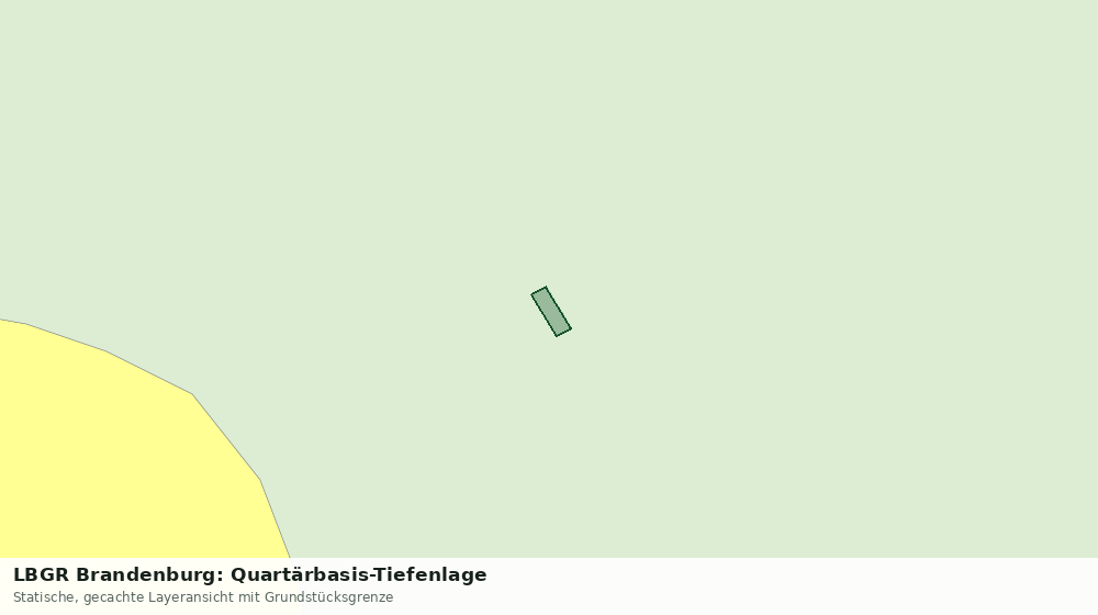 Statische Kartenansicht: LBGR Brandenburg: Quartärbasis-Tiefenlage