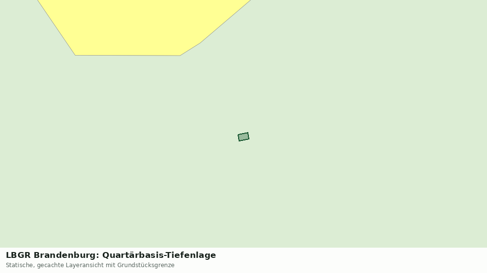 Statische Kartenansicht: LBGR Brandenburg: Quartärbasis-Tiefenlage