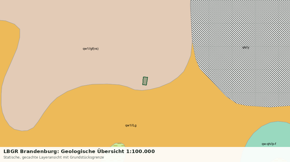 Statische Kartenansicht: LBGR Brandenburg: Geologische Übersicht 1:100.000