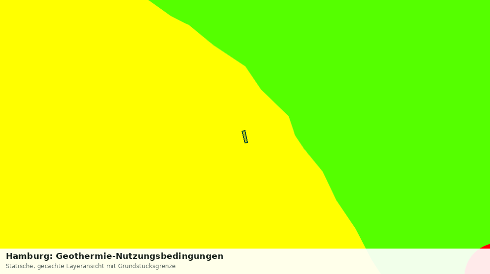 Statische Kartenansicht: Hamburg: Geothermie-Nutzungsbedingungen