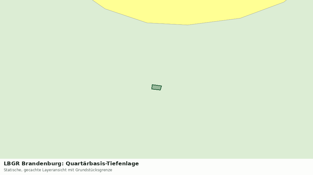 Statische Kartenansicht: LBGR Brandenburg: Quartärbasis-Tiefenlage
