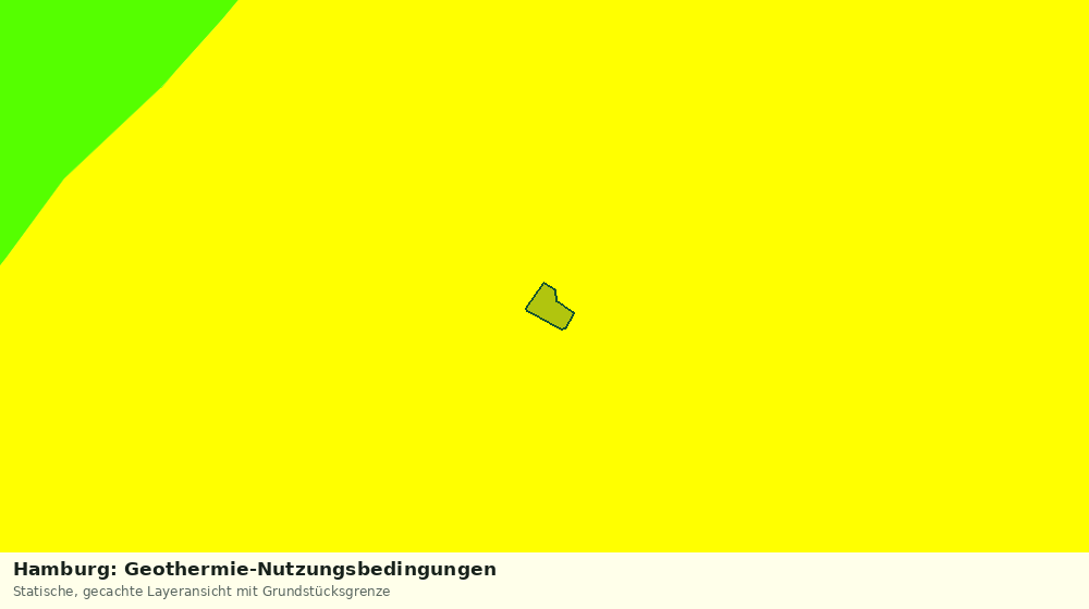 Statische Kartenansicht: Hamburg: Geothermie-Nutzungsbedingungen