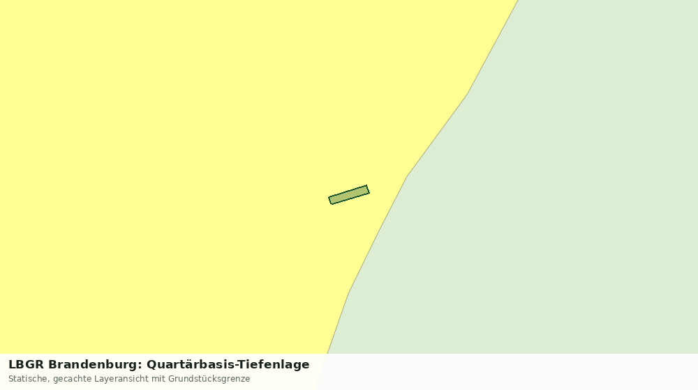 Statische Kartenansicht: LBGR Brandenburg: Quartärbasis-Tiefenlage