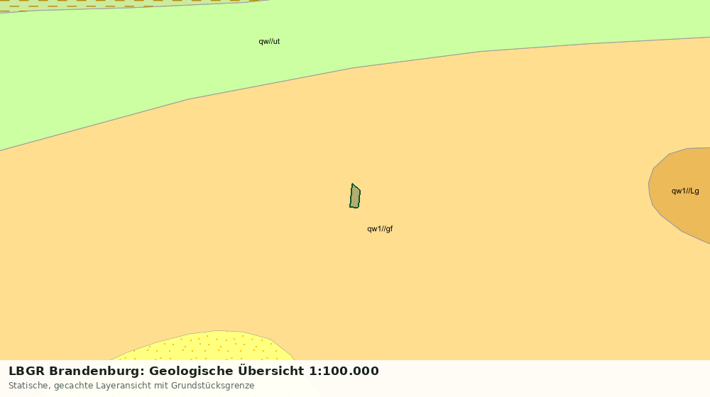 Statische Kartenansicht: LBGR Brandenburg: Geologische Übersicht 1:100.000