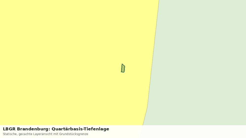 Statische Kartenansicht: LBGR Brandenburg: Quartärbasis-Tiefenlage