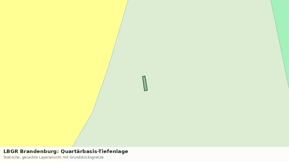 Statische Kartenansicht: LBGR Brandenburg: Quartärbasis-Tiefenlage