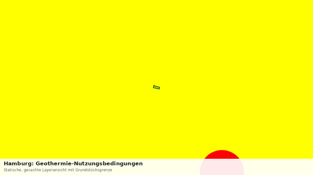 Statische Kartenansicht: Hamburg: Geothermie-Nutzungsbedingungen